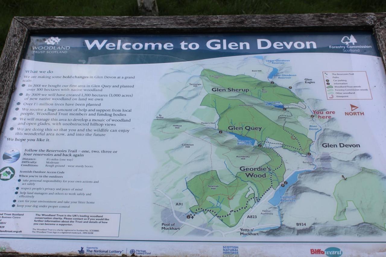 Lazy Days Lodge Glendevon Exterior foto